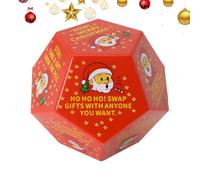 Christmas Exchange Dice Game | Gioco Di Dadi Scambio Regali Divertente | Dadi Role Playing Babbo Natale Spiritoso | Per Compleanno Inverno Famiglia Serata Calza Natalizia