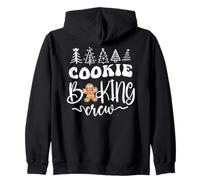 Christmas Family Gingerbread Cookie Baking Crew Red Felpa con Cappuccio