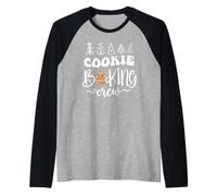 Christmas Family Gingerbread Cookie Baking Crew Red Maglia con Maniche Raglan