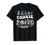 Christmas Family Gingerbread Cookie Baking Crew Red Maglietta