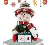 Christmas for Kitchen, Holiday Table Decor Calendar, Festive Countdown to Christmas Sign, Christmas Kitchen Table Decor for Kitchen and Dining Table