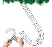 Christmas Frame - Metal Candy Cane Forms | Flower Frames, Christmas Front Door, Wire Frame For Holidays Events