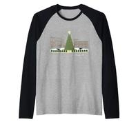 Christmas Franklin Tennessee Piazza pubblica Maglia con Maniche Raglan