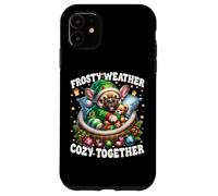 Christmas Frenchie Cute Winter Sayings For Sweater Weather Custodia per iPhone 11