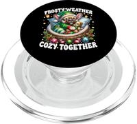 Christmas Frenchie Cute Winter Sayings For Sweater Weather PopSockets PopGrip per MagSafe