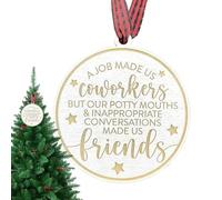 Christmas Friend Ornaments, Wood Christmas Tree Decorations, Wooden Christmas Decorations for Tree, Christmas Tree Ornaments for Best Friends, Christmas Tree Decoration Ornaments