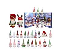 Christmas G Nome Ad Vent C Alendar, Display Di Conto Alla Rovescia Di Natale, Calendario Degli Ornamenti Da Tavolo, Con Stravagante Design Gnoma, Divertimento Festivo Per Il Conto Alla Rovescia, Multi