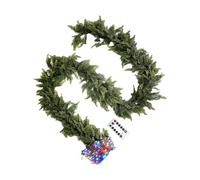 Christmas Garland,8.8 Ft Cedar Greenery, versatile artificiale Greenery Garland Christmas Decor | Weather-Resistant for Indoor Outdoor Front Door Wall Mantel Fireplace Stairs Tree Porch Patio Garden