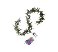 Christmas Garland,8.8 Ft Cedar Greenery, versatile artificiale Greenery Garland Christmas Decor | Weather-Resistant for Indoor Outdoor Front Door Wall Mantel Fireplace Stairs Tree Porch Patio Garden