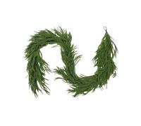 Christmas Garland 8.8ft, Artificial Norfolk Pine Garland for Fireplace Mantle, Staircase, Doorway, Indoor Outdoor Holiday Decoration (4.9 ft,green)
