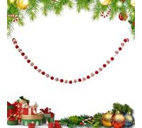 Christmas Garland Banner - Festive Holiday Decoration Photo Props | String Garland for Mantel Fireplace Party Home Indoor Outdoor Stair Wall Hanging, Seasonal Celebration Accent, 180cm Multicolor