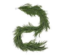 Christmas Garland, Faux Pine Wreath, Real Touch Decorative Greenery, Pre-Lit Ornaments Accent, for Fireplace Mantel, Porch, Banister, Table, Party, and Home Decor, Green