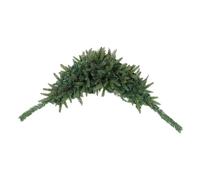 Christmas Garland - Green Pine Needles, Thick Faux Branch Design, Easy Install Decorative Accent, Realistic Holiday Mantel Stairway Enhancement | Festive Display Doorway Window Frame Fireplace Ba