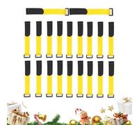 Christmas Garland Ties - 20-Pieces Adjustable Decorative Wreath Straps, Christmas Garland Hanger Ties For Stairs | Railings Fences Mantles Home Office School Farmhouse, 15x2 Cm/5.9x0.79 Inch