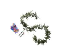 Christmas Garland with Lights - Cedar Garland, Artificial Garlands, 8.8Ft Christmas Fairy Light Wreaths | Green Cedar Garlands with Remote-Controlled LED Lights | Decorative Fairy Light Indoor Outdoor