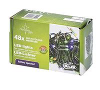 Christmas Gift 00021 Catena Luminosa 2,75 mt Luci 48 LED Multicolor Alimentazione a batteria con 6 Giochi di Luce