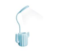 Christmas gift comes with bag Children's desk lamp, gooseneck bedside lamp with touch switch (blue, 1 piece)