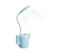 Christmas gift comes with bag Children's desk lamp, gooseneck bedside lamp with touch switch (blue, 1 piece)