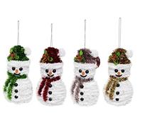 Christmas Gifts 01741 - Pupazzo di Neve Glitterato 3D, 4 assortimenti, Multicolore
