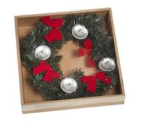 Christmas Gifts 49096 Corona di Natale e candelieri, Multicolore