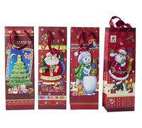 Christmas Gifts 52357 - Sacchetto Regalo con Motivo Natalizio, 12 x 8,3 x 37 cm, 1 Pezzo (Assortito)