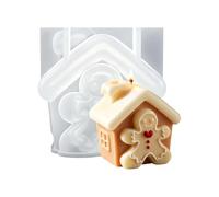 Christmas Gingerbread House Mold - Reusable Silicone Crafting Tool Candle