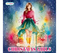 Christmas Girls Reverse Coloring Book: Soft Holiday Aesthetic Scenes for Doodling and Outlining