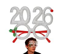 Christmas Glasses | 2026 Dress Up Eyewear, 16.2x13cm Holiday Party Eyeglasses - For Kids Teens Adults Attendees Hosts Night Celebration Office Dinner Caroling Family Gathering Themed Event New Year