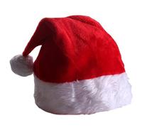 Christmas Glow Cap - LED Holiday Headwear, Lighted Santa Hat | Flashy Winter Festive Costume, Bright Red Plush Cap Accessory, Illuminated Funny Headwear For Adults Events, Children Outfits, Seasonal