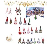 Christmas Gnome Advent Calendar, Un Regalo Premuroso Per Il Giorno Di Natale, Prova Conforto E Gioia, 24 Nani Di Peluche,Regalo di Natale