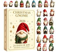 Christmas Gnome Calendar - 24 Day PP Figurines | Advent Countdown Decor | Gnome Advent Countdown - 24 Day PP Collectible Figures | Christmas Tree Hanging Ornament | Festive Party Favor For Family