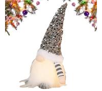 Christmas Gnomes - 12-Inch With Sequins Plush Figure | 30 X 10 Cm Battery-operated Gnome Doll - Vintage For Thanksgiving Holiday Winter Festive Home Workplace Bookshelf Kitchen Mantel Apartment