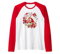 Christmas Gnomes for Xmas Holidays with Cute Santa Hohoho Maglia con Maniche Raglan