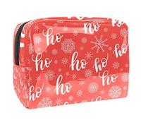 Christmas Golden Bell Happy New Year Borsa cosmetica rossa borsa per cosmetici borsa portaoggetti articoli da toeletta organizer astuccio borsetta, Multicolore 04, 18.5x7.5x13cm/7.3x3x5.1in, Beauty