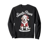 Christmas Golden Retriever X-Mas Santa Paws Dog Felpa