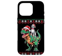 Christmas Great Dane T-Rex Dinosaur Tyrannosaurus Rex Custodia per iPhone 16 Pro