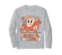Christmas Groovy Holiday Celebration Maglia a Manica