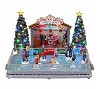 Christmas grove skating rink Caddington Village Lemax Cod 14870