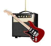 Christmas Guitar Decorations | 2D Acrylic Christmas Tree Ornaments | Electric Guitar Music Ornaments | Musical Instrument Christmas Ornaments | Guitar Christmas Tree Ornaments | For Christmas Tree