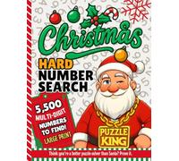 Christmas Hard Number Search: A Challenging Holiday Brain Workout for Puzzle Lovers | 5,500 Multi-Digit Finds in Large Print