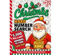 Christmas Hard Number Search: A Challenging Holiday Brain Workout for Puzzle Lovers | 5,500 Multi-Digit Finds in Large Print