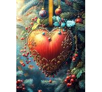 Christmas Heart Ornament Puzzle 500 Pezzi Rompicapo Per Momentidi Pace Mitos Cuento De Hadas Attività Solitaria Rilassante Antistress Naturale Regalo Per Chi Ama La Tranquillità 500 PCS