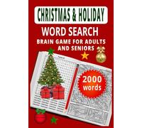 Christmas & Holiday Word Search: Brain Game for Adults and Seniors - 2000 Festive Words to Find