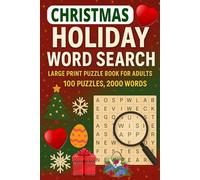 Christmas Holiday Word Search: Large Print Puzzle Book for Adults - 100 Puzzles, 2000 Words
