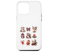 Christmas Holidays Reindeer Penguin Snowman Gingerbread Custodia per iPhone 12 Pro Max