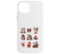 Christmas Holidays Reindeer Penguin Snowman Gingerbread Custodia per iPhone 14 Plus