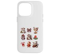 Christmas Holidays Reindeer Penguin Snowman Gingerbread Custodia per iPhone 14 Pro Max