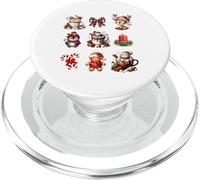 Christmas Holidays Reindeer Penguin Snowman Gingerbread PopSockets PopGrip per MagSafe
