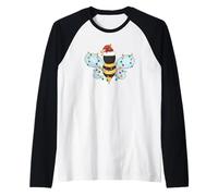Christmas Honey Bee String Lights for Beekeeper & Bee Lover Maglia con Maniche Raglan