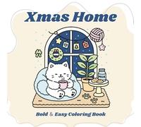 Christmas Houses Coloring Book: Bold and Easy Coloring Book